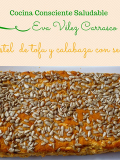 Una foto de Pastel de calabaza con semillas