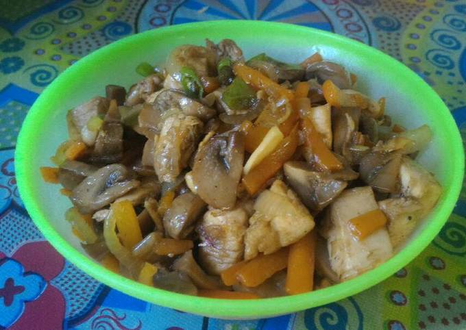 Ayam Jamur Saus Tiram