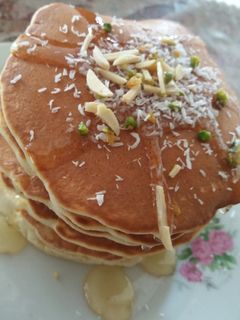 عکسی از دستور 🍭پنکیک عالی و رژیمی من👍😘