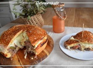 Una foto de Megahamburguesa completa para seis personas con Thermomix