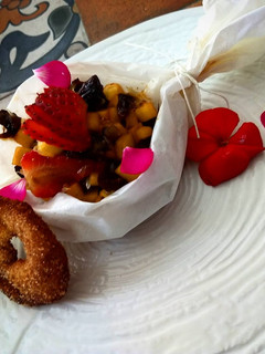 Una foto de Mixiote de Frutas