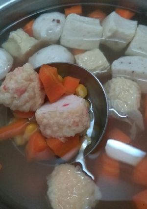 Foto resep Bening olahan ikan dan jatel (jagung wortel)