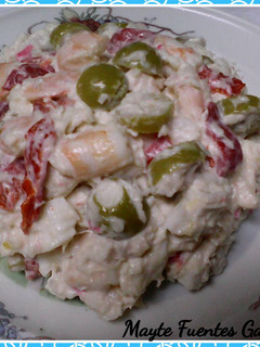 Una foto de Pudin frio de pescado