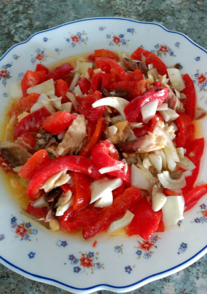 Una foto de Picadillo de pimientos rojos