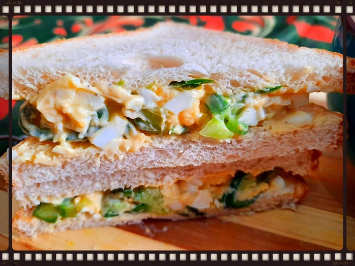 Langkah Gampang Membuat Resep Telur mayonnaise sandwich yang Lezat Sekali Anti Ribet, Lezat Sekali