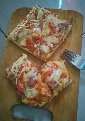Foto resep Pizza 🍕 roti tawar