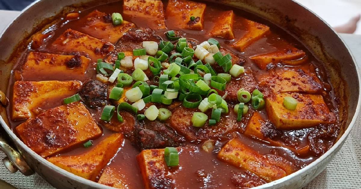 Resep Spicy Korean Tofu Jjageuli (Tahu Pedas ala Korea) oleh Nike