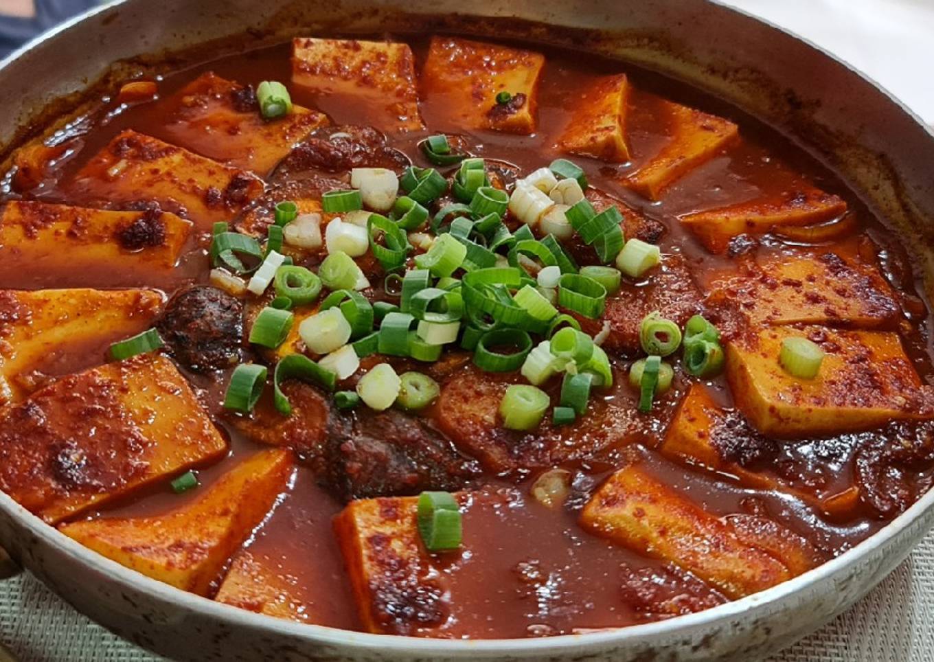Spicy Korean Tofu Jjageuli (Tahu Pedas ala Korea)