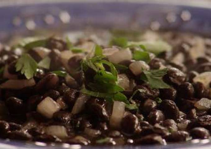 Smashed Black Beans