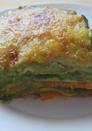 Spenótos húsos lasagne glutén és laktózmentesen recept fotója