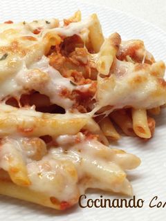 Una foto de Macarrones gratinados con atún