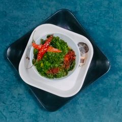 A picture of Green Amaranth (sabji) green Amaranth Stir- Fry.