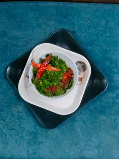 A picture of Green Amaranth (sabji) green Amaranth Stir- Fry.