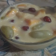 A picture of Fruit custard.