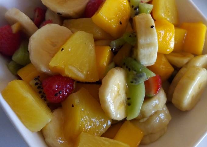 Rainbow fruit salad