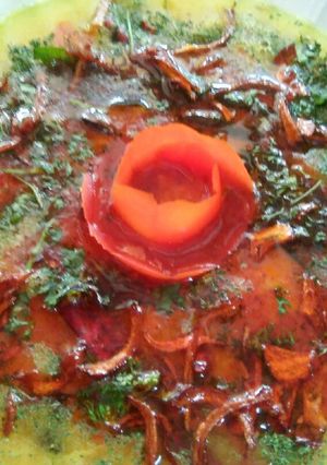 A picture of Tadke wali tur dal fry.