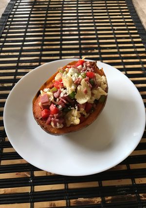 Una foto de Camote relleno
