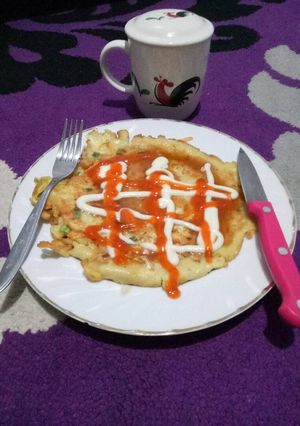 Foto resep Okonomiyaki ala Bunda Qiano (Enak, lezat & yummy)