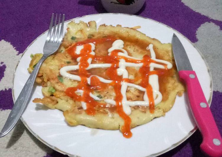 Resep Okonomiyaki ala Bunda Qiano (Enak, lezat &amp; yummy) yang Lezat Sekali