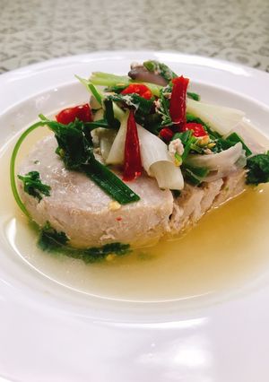 Hình của món Cá ngừ kho ngót.