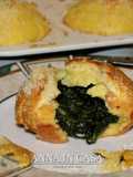 Tortini di pane con spinaci e mozzarella