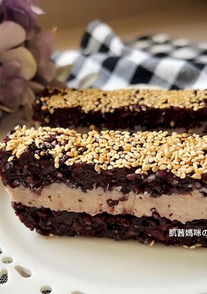芋泥紫米糕 的食譜成品照片