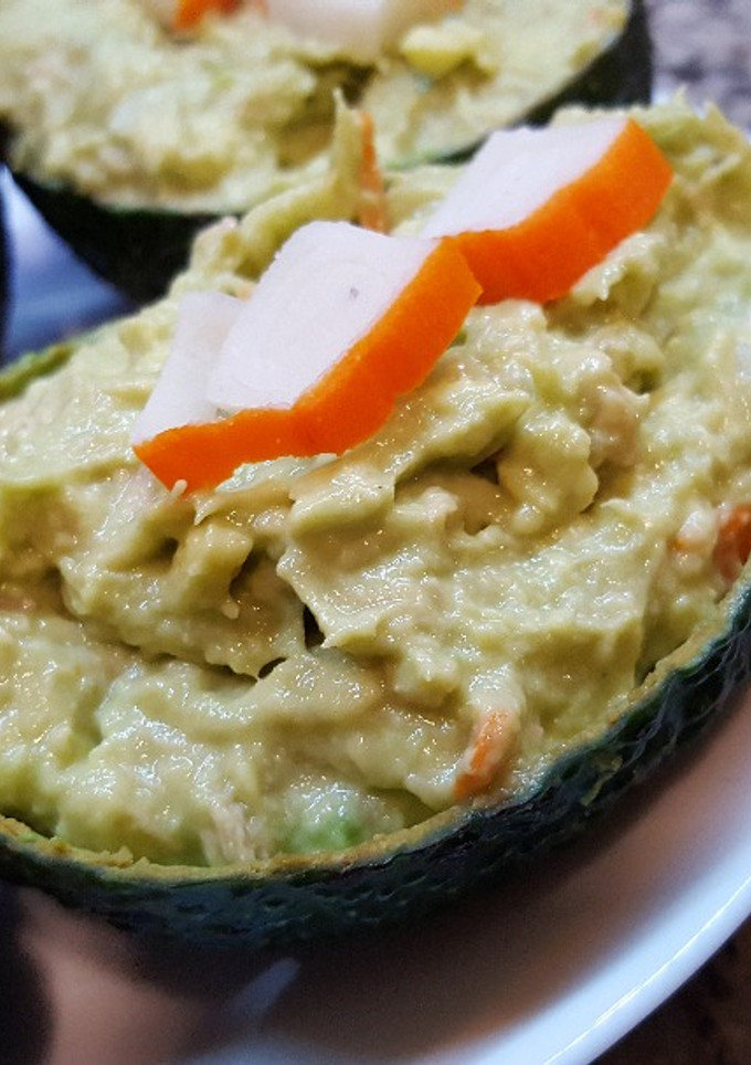 Una foto de Aguacates rellenos