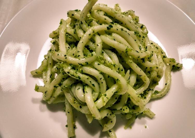 Recipe of Favorite Udon with cilantro pesto