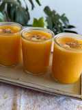 Crema de carbassa, moniato i poma