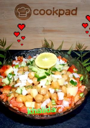 A picture of Simple chana chat.