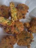Buñuelos de lechuga, arvejas etc