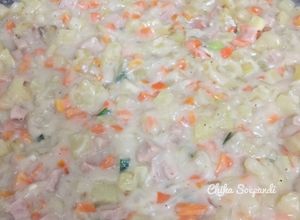 Foto resep Rogout sayur sosis (isian risol/ roti goreng)
