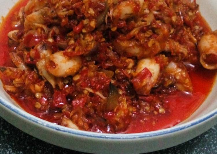 Bagaimana Menyiapkan Sambal baby cumi yang Lezat Sekali