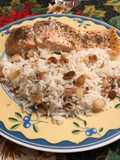 Arroz con almendras tostadas