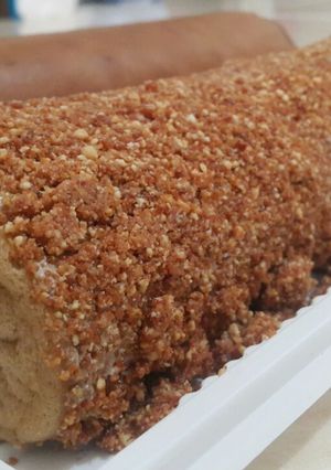 Foto resep Mocca Nougat Roll Cake