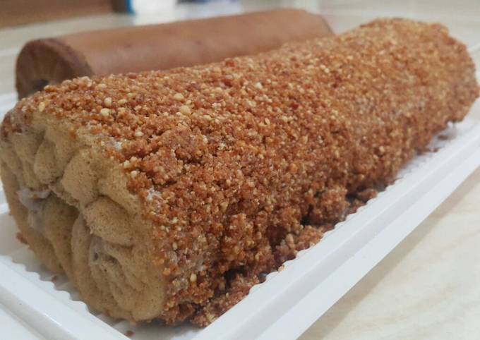 Resep Mocca Nougat Roll Cake oleh Eka Prasetyaningtyas - Cookpad