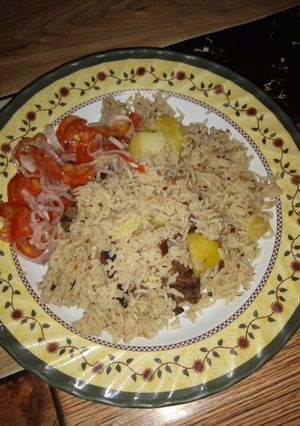 A picture of Beef pilau recipe.