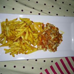 A picture of Yummy Fattening Lunch.