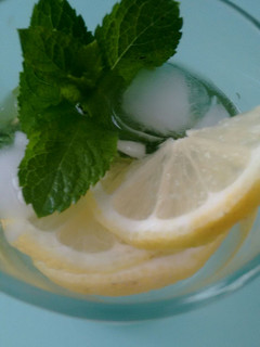 Una foto de Agua de Mar isotónica con menta y limón