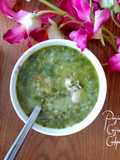 Spinach and lentiles soup