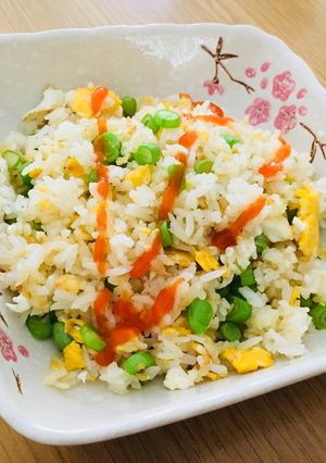 Hình của món Cơm rang đào hoa.