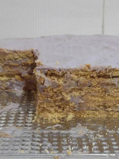 Una foto de Tarta de galletas y arándanos sin horno