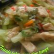 Tumis labu siam dan tempe