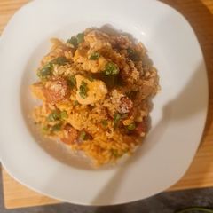Chicken and Chorizo Risotto A picture of Chicken and Chorizo Risotto.
