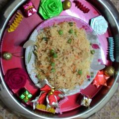 Tri colour pulao A picture of Tri colour pulao.