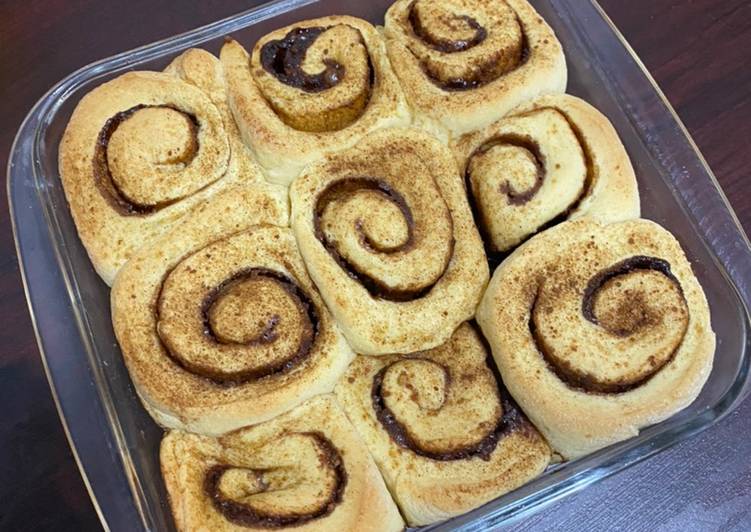 Cara memasak Cemilan Cinnamon Roll anti Gagal Mania ♥️ legit