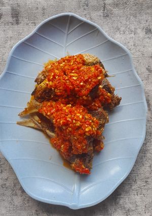 Foto resep Ikan klotok sambal merah
