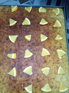 صورة لوصفة بسبوسة بالبرتقال 😋😋