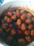 Bourbon Peach BBQ Meatballs
