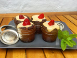 Muffin de Plátano y coliflor en Mason Jar